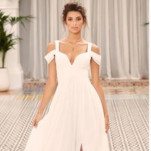 Ocean of Elegance Ivory Dress